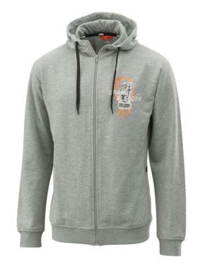 ORANGE FLUIDS ZIP HOODIE L
