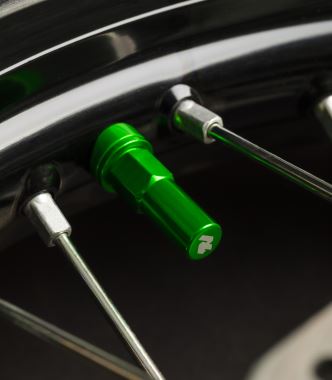 RABACONDA RIM LOCK NUT SET GREEN, PAIR (1)