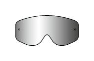 RACING GOGGLES SINGLE LENS SILVER MIRR.