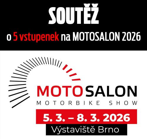 Soutěž o 5 vstupenek na MOTOSALON 2026