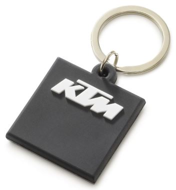 KTM LOGO RUBBER KEYHOLDER BLACK (1)