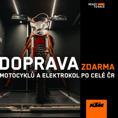 Doprava motocyklů a elektorkol po celé ČR zdarma