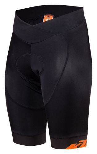 LADY LINE RACE SHORTS  BLACK / ORANGE