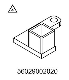 ENGINE HOLDER LEFT 250 RAC.