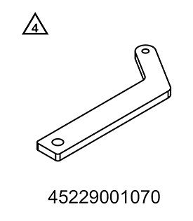KTM RETAIN. ARM F. ENG.WORK STAND
