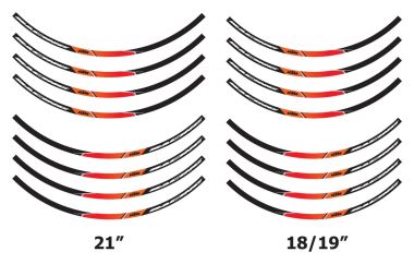 KTM RIM RING STICKER SET KTM RIM RING STICKER SET