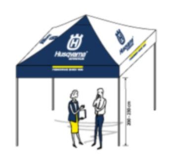 HUSQVARNA TENT ROOF 3 X 3 M HUSQVARNA TENT ROOF 3 X 3 M
