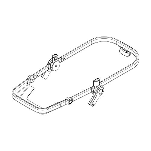 Main seat frame - Aluminium