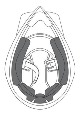 KTM AX9 CHEEK PADS XS