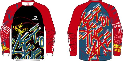 KIDS OFFROAD JERSEY BLK/RED