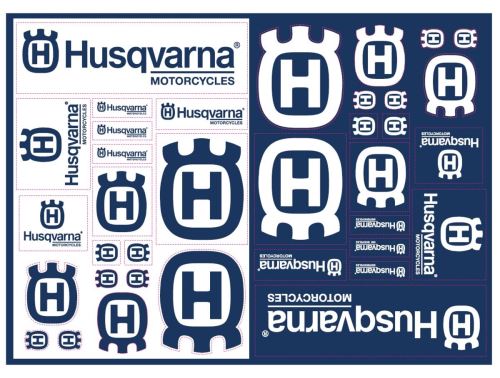 HUSQVARNA STICKER SHEET