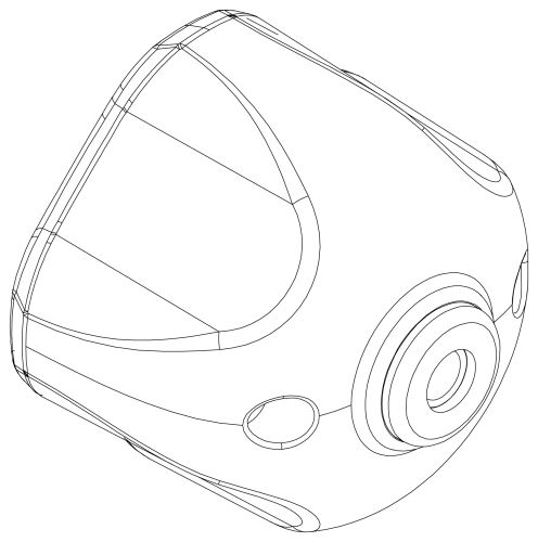 Lockable knob XT w/o lock