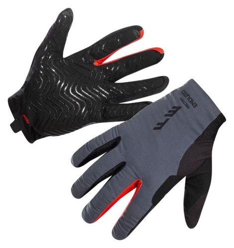 FACTORY ENDURO GLOVES LIGHT LONG GREY / FIRE ORANGE