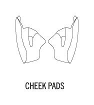 KTM ST 501 CHEEK PADS